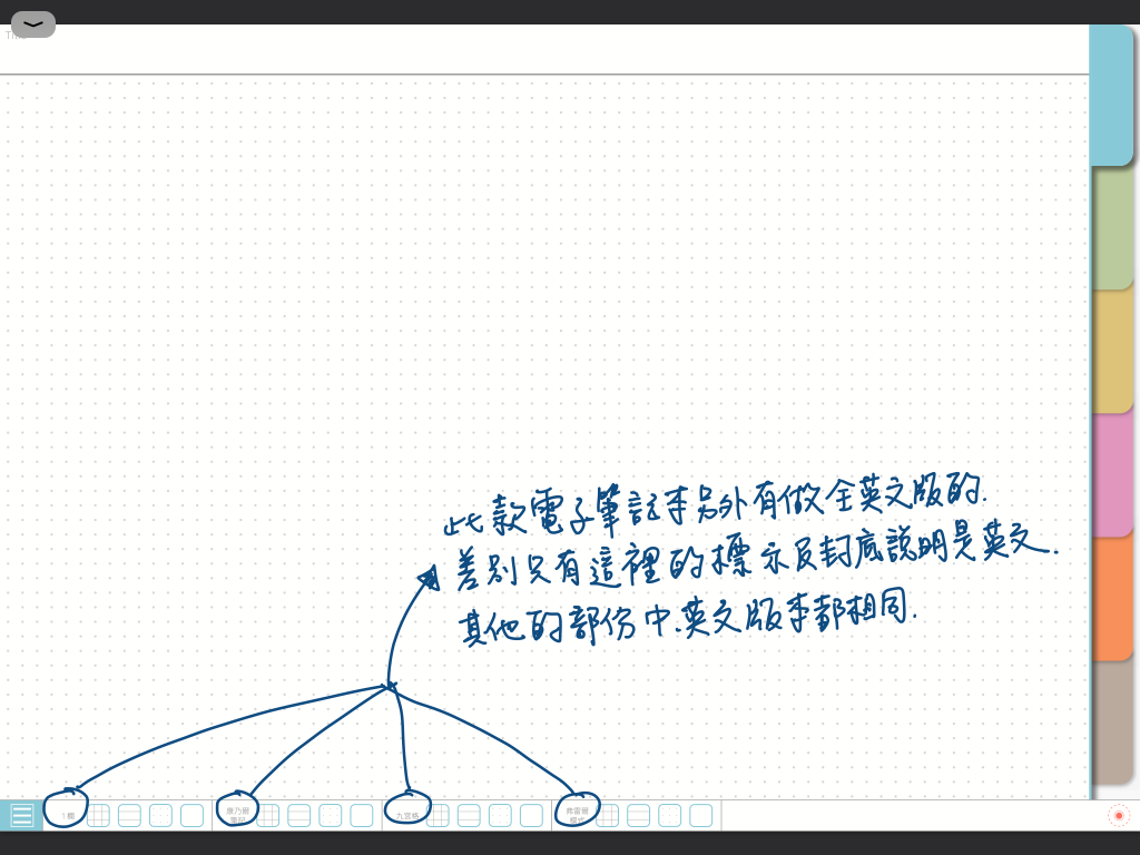 digital notebook - 中英文版差異 - 手寫說明 | me.Learning